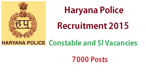 Haryana Police Recruitment 2015
