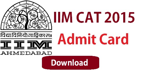 CAT 2015 Admit Card