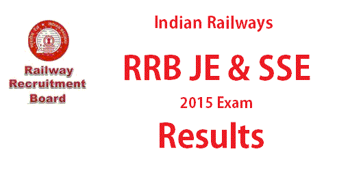 RRB JE and SSE Results 2015
