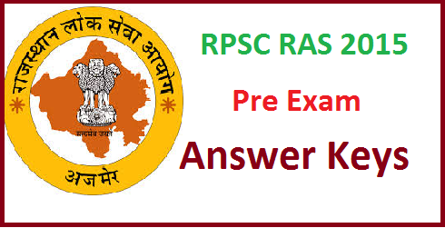 RPSC RAS Pre Answer Key 2015