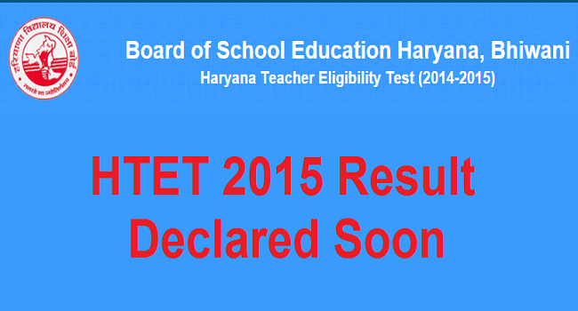 HTET Result Nov 2015