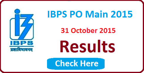 IBPS PO Main Result 2015
