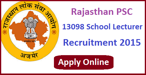 RPSC 13098 School Lecturer Recruitment 2015