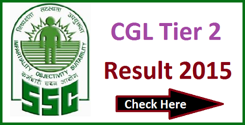 SSC CGL TIer 2 Result 2015
