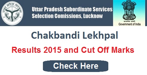 UPSSSC Chakbandi Lekhpal Result 2015