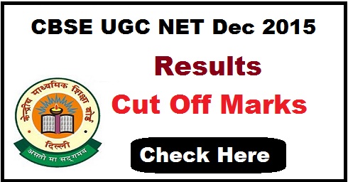 CBSE UGC NET Dec 2015 Result