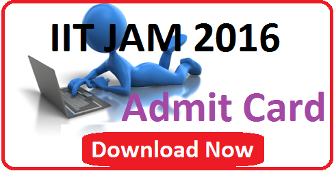 JAM 2016 Admit Card