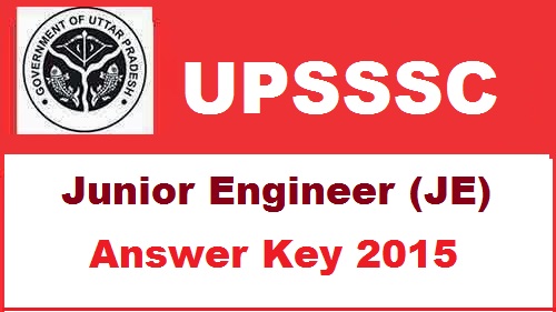 UPSSSC JE Answer Key 2015