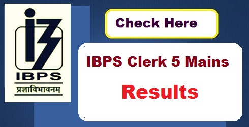 IBPS Clerk Main Result 2015