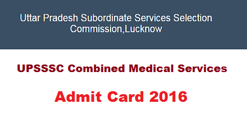 UPSSSC Combined Medical Services CMS Answer Key 2016