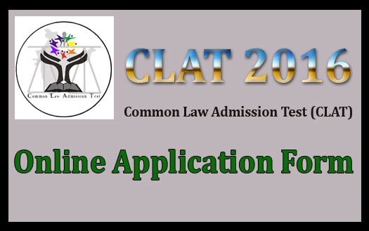 CLAT 2016 Application Form