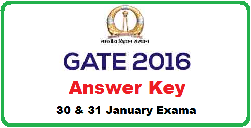 GATE Answer Key 2016