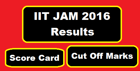 IIT JAM 2016 Result