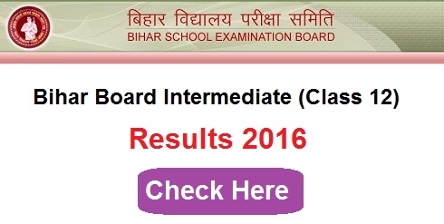 Bihar Board 12th Result 2016