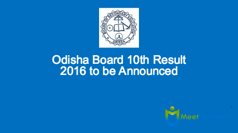 Odisha Board 10th Result 2016 to be Announced Soon