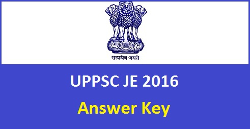 UPPSC JE Answer Key 2016