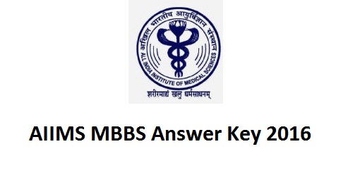 AIIMS MBBS Answer Key 2016