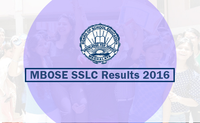 Meghalaya Board SSLC Result 2016