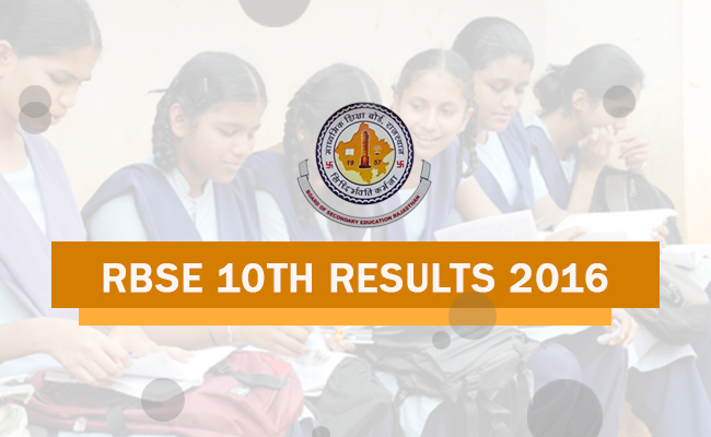RBSE Rajasthan Board 10th Result 2016