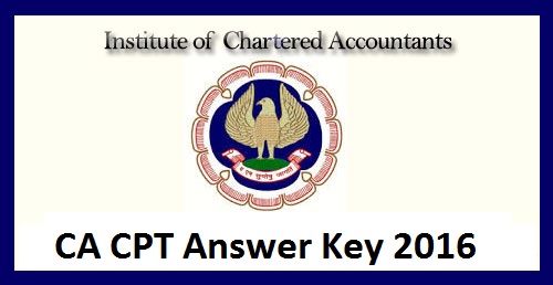 ICAI CA CPT Answer Key 2016