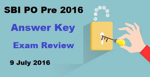 SBI PO Answer Key 2016