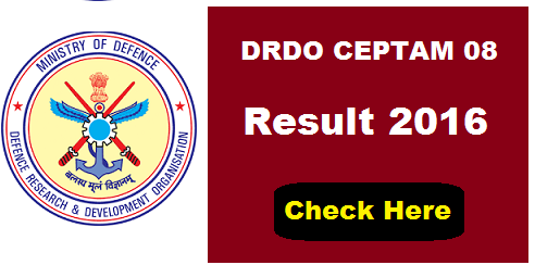 DRDO CEPTAM 08 Result 2016
