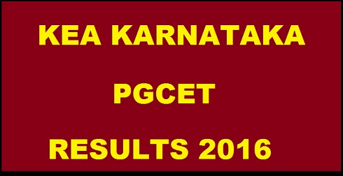 Karnataka PGCET Result 2016