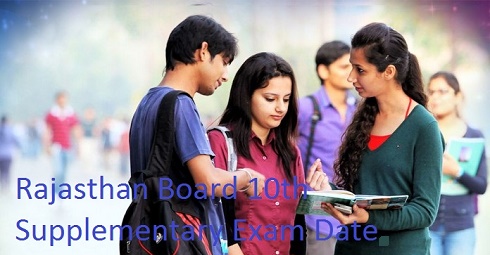 Rajasthan Board Class 10th Supplementary Date Sheet 2016