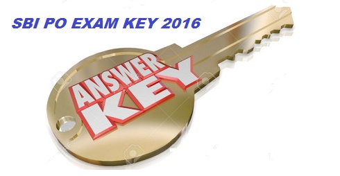 SBI PO Prelims Answer Key 2016