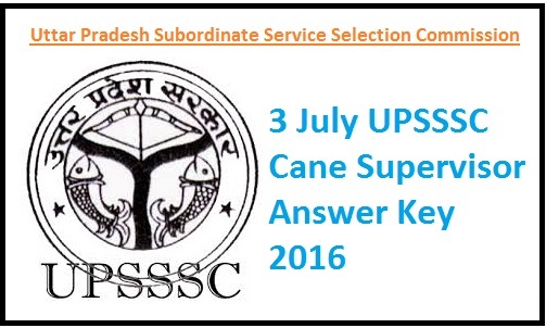 upsssc cane supervisor answer key 2016111