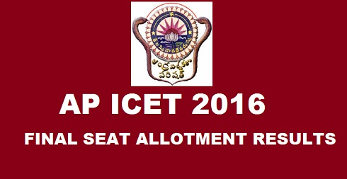 AP ICET Final Seat Allotment Result 2016