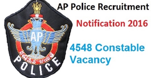 AP Police Recruitment 2016