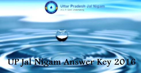 UP Jal Nigam Answer Key 2016