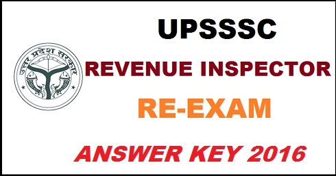 UPSSSC Revenue Inspector Answer Key 2016