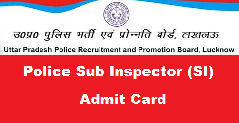 UP Police SI Admit Card 2016