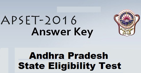 AP SET 2016 Answer Key
