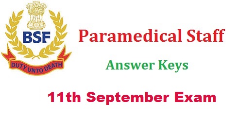 BSF Paramedical Staff Answer Key 2016