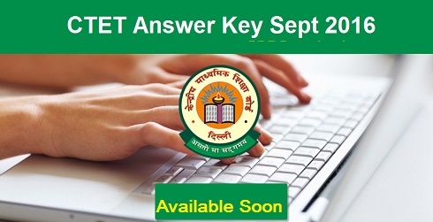 CTET Sept 2016 Answer Key