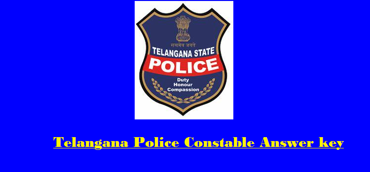 Telangana Police SI Mains Answer Key 2016