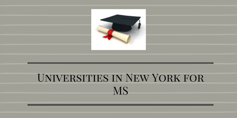 Universities in New York for MS