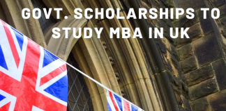 how to do MBA in UK on govt. scholarship