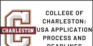College of Charleston USA Application process and deadline
