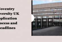 Coventry University UK Application Process and Deadlines