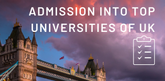 admission into top universities of UK